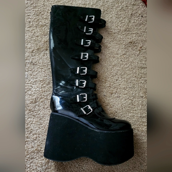 Goth Knee High Platform Boots! - Picture 3 of 4
